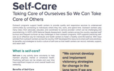Self-Care: Taking Care of Ourselves So We Can Take Care of Others