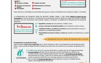 Transportation is a Health Equity Issue Factsheet – Spanish